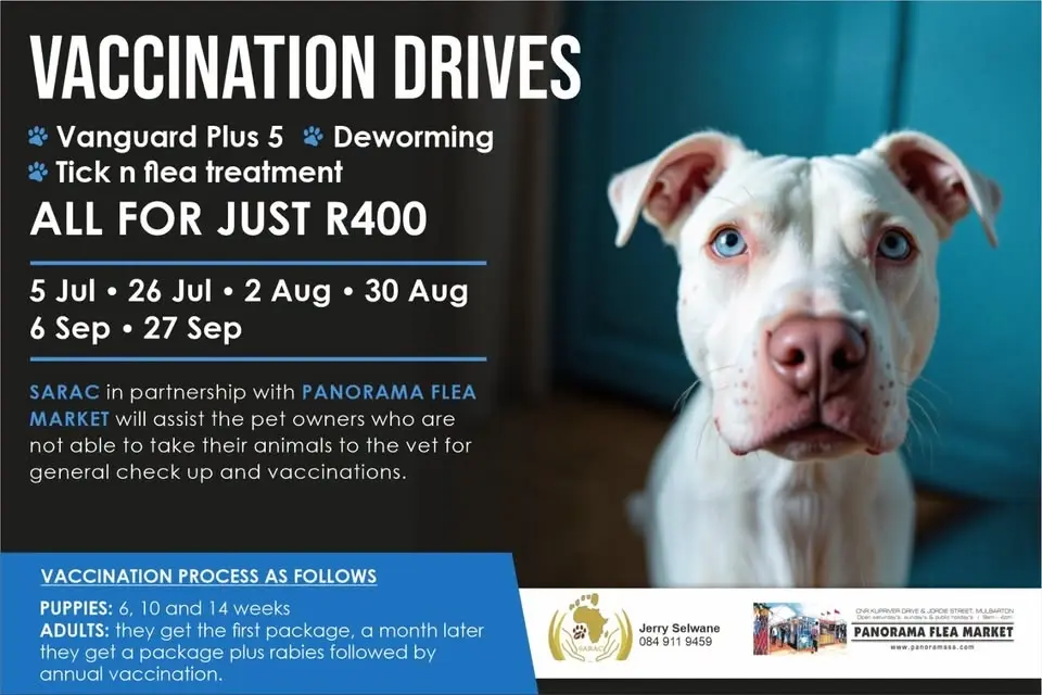SARAC Animal Vaccination & Blanket Drive - July to September