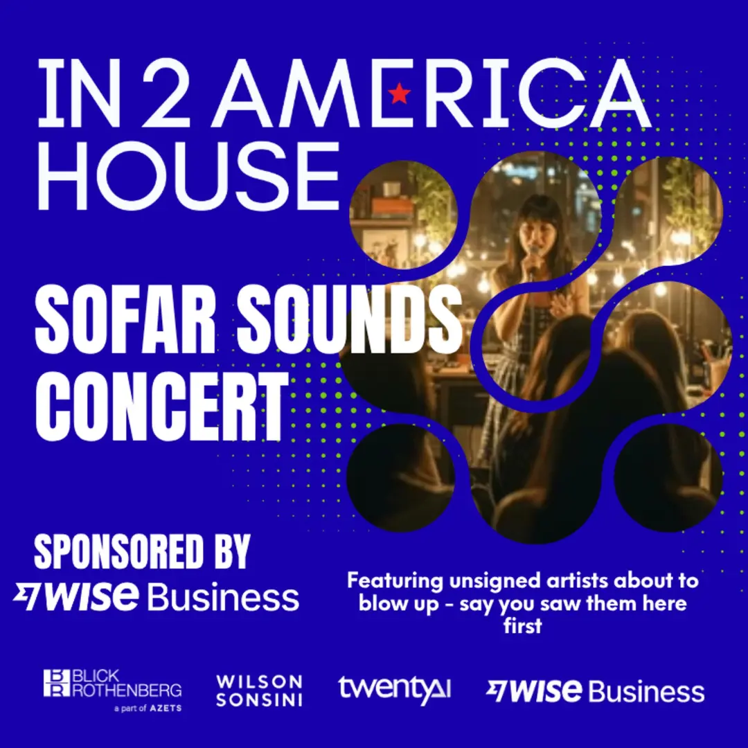 In2America House - Sofar Sounds Concert. Sponsored by Wise Business