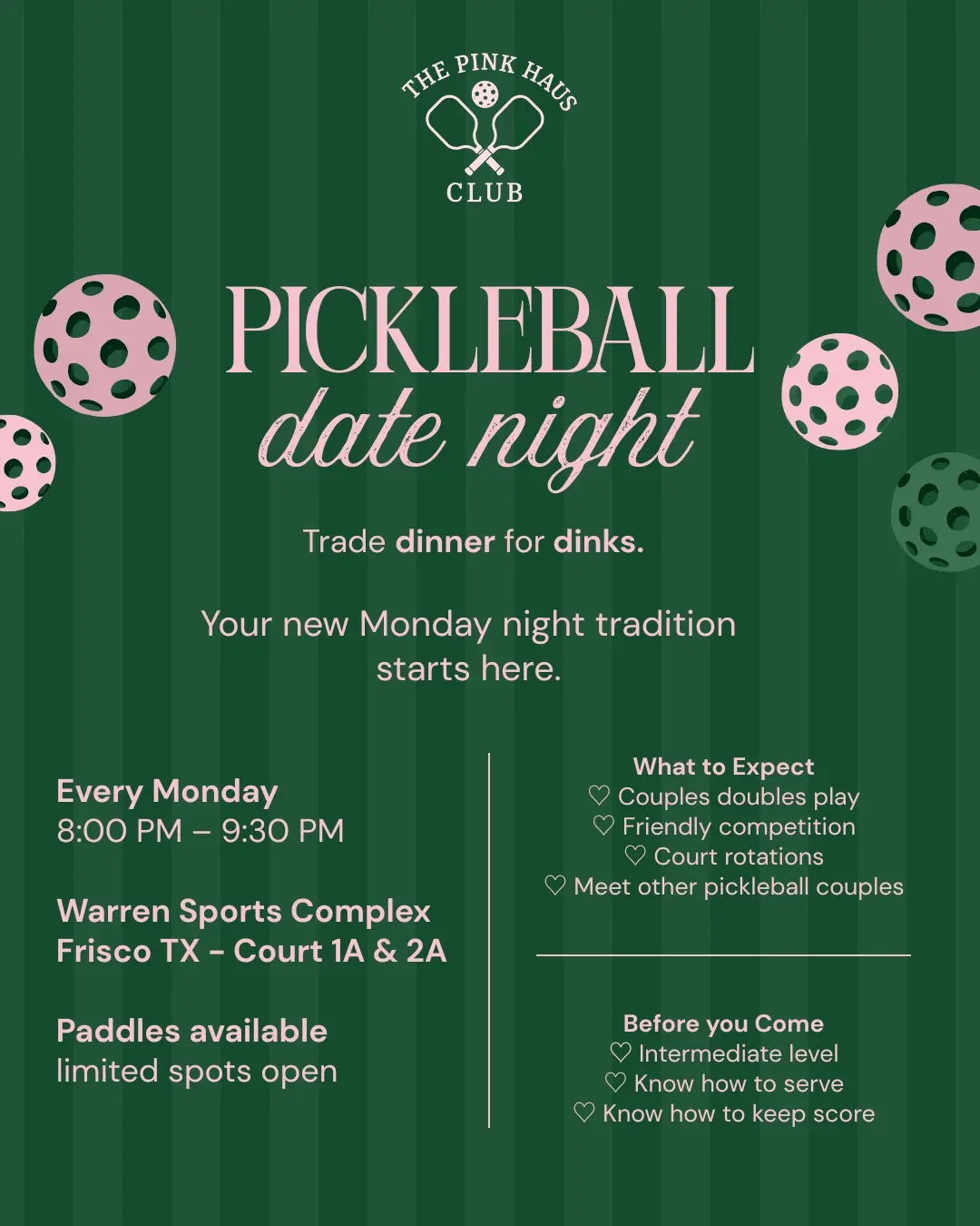 Pickleball Date Night