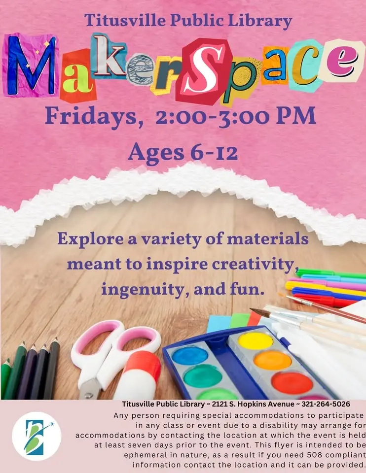 Youth Makerspace at Titusville Public Library
