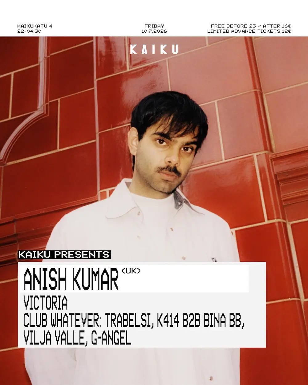 Kaiku presents: Anish Kumar (UK)