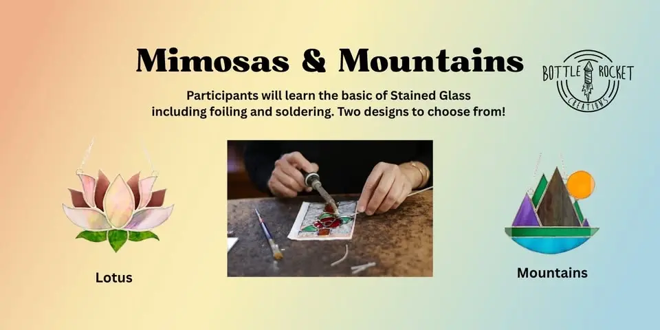 Stained Glass Workshop: Mimosas & Mountains @ The Nook, Amsterdam