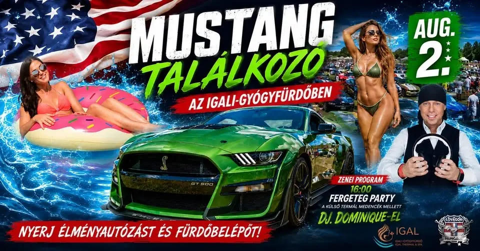 Mustang találkozó az Igali-Gyógyfürdőben 
