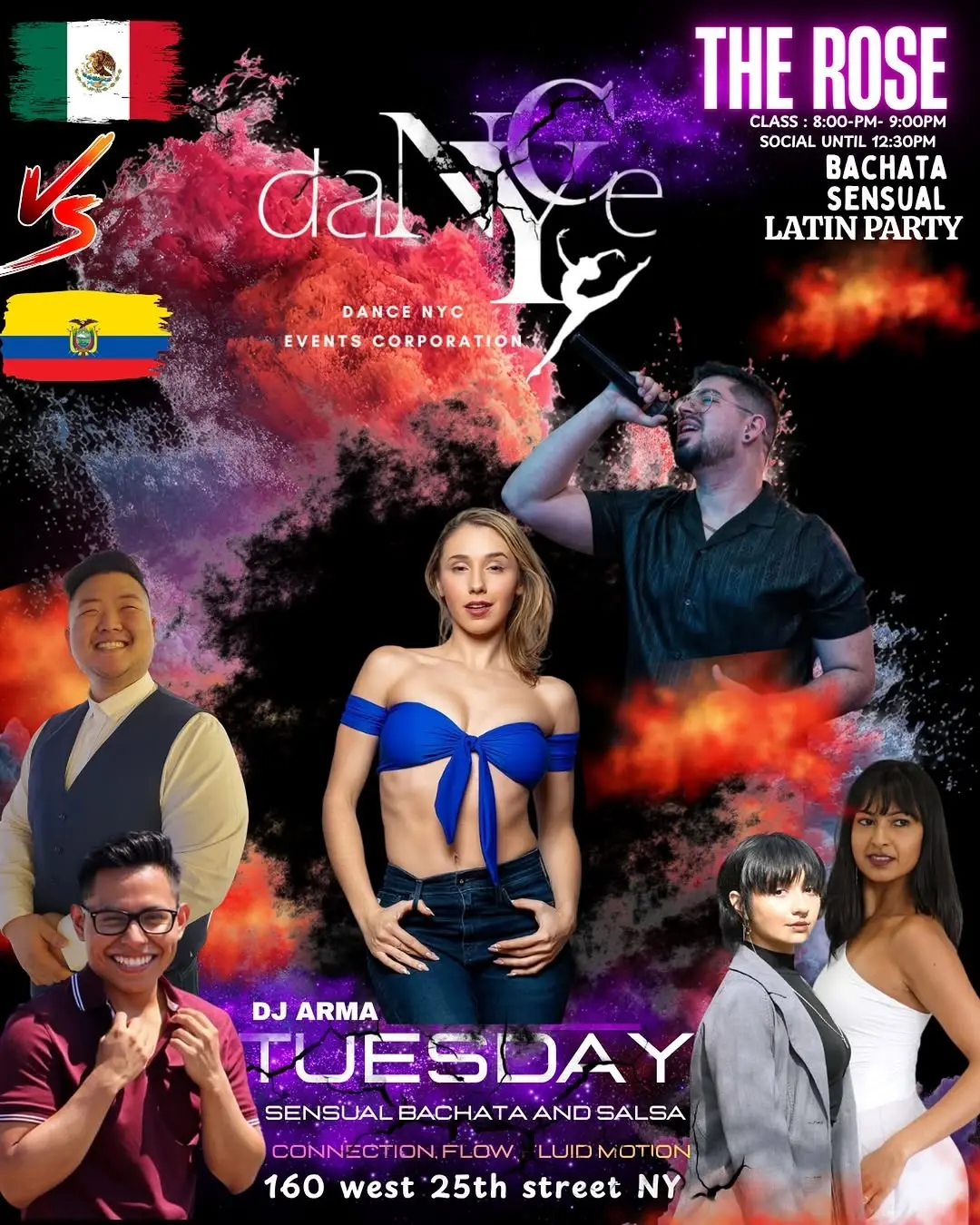 Tuesday Sensual Bachata & Salsa Latin Party at The Rose