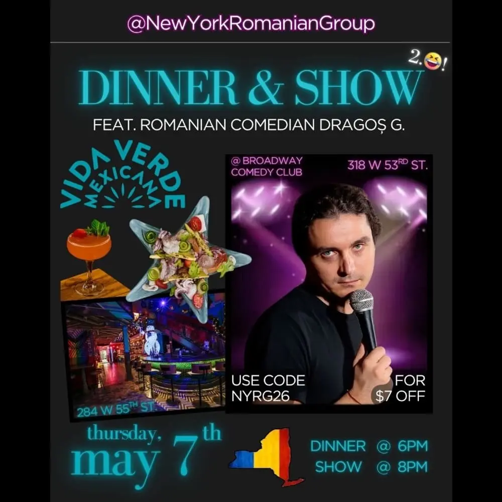 Dinner --> Comedy Show