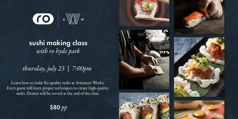 Sushi Making Class with Ro Hyde Park