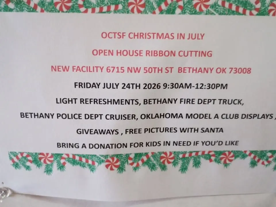 OCTSF Christmas in July Open House 12th anniversary