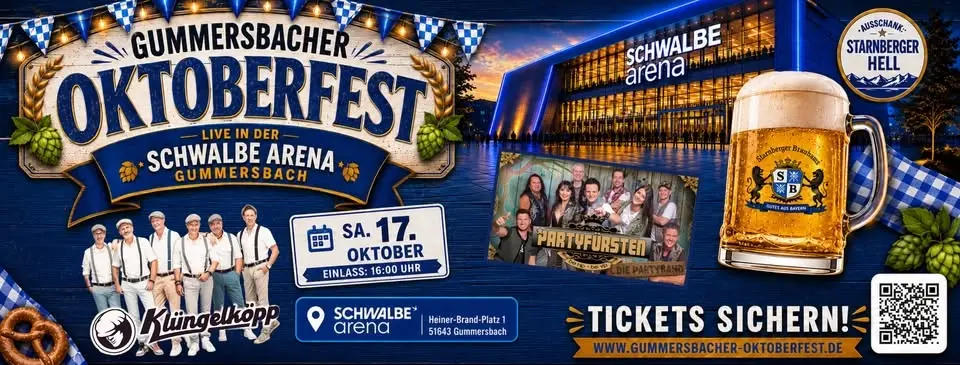 Gummersbacher Oktoberfest 2026 - Das größte Oktoberfest im Bergischen