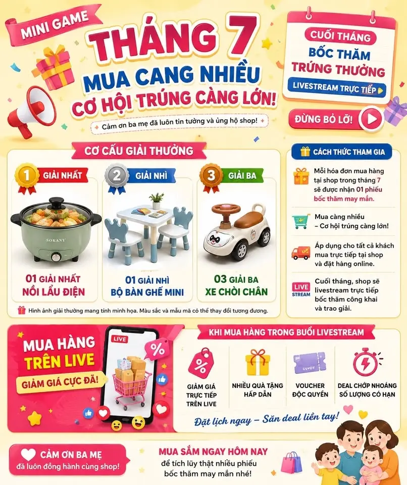 Game mini cuối tháng 7