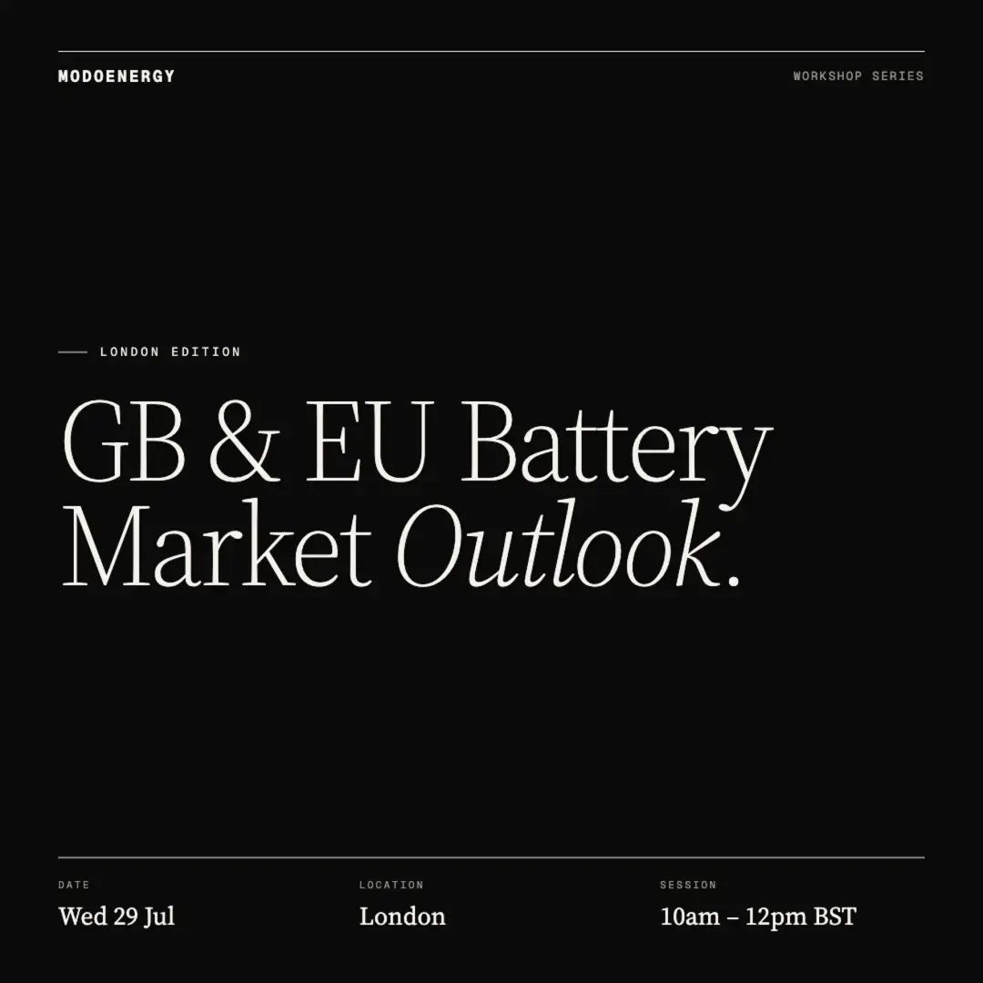 WORKSHOP: GB & EU Battery Market Outlook