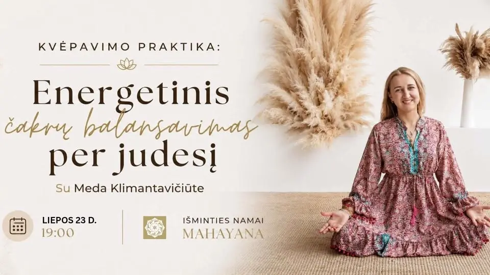 Kvėpavimo praktika: Energetinis čakrų balansavimas per judesį