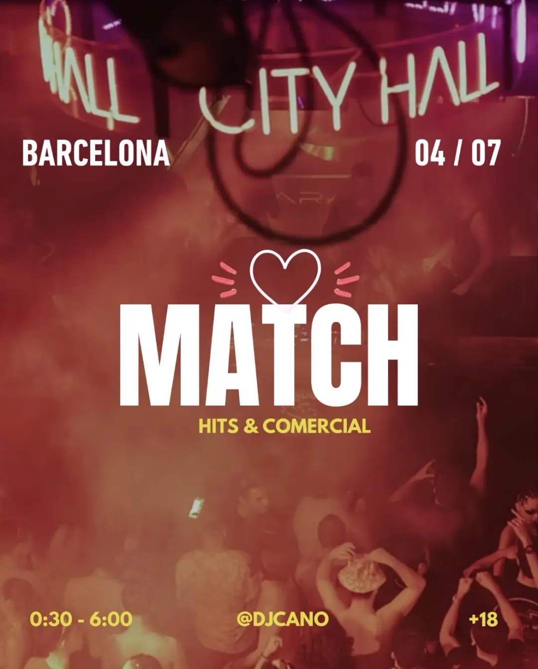 City Hall pres. MATCH DAY || Hits & Comercial