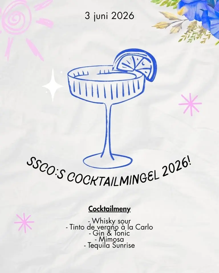 Välkommen på SSCO:s cocktailmingel 2026!