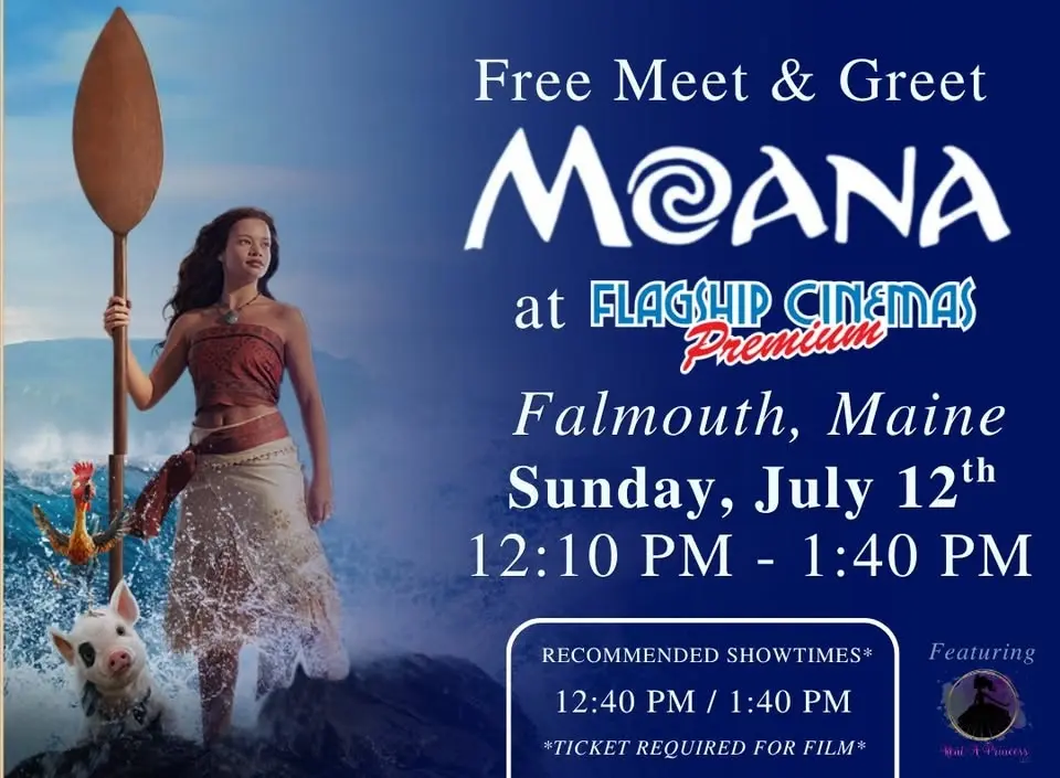 Meet & Greet with Moana at Flagship Cinemas Falmouth (FREE EVENT)