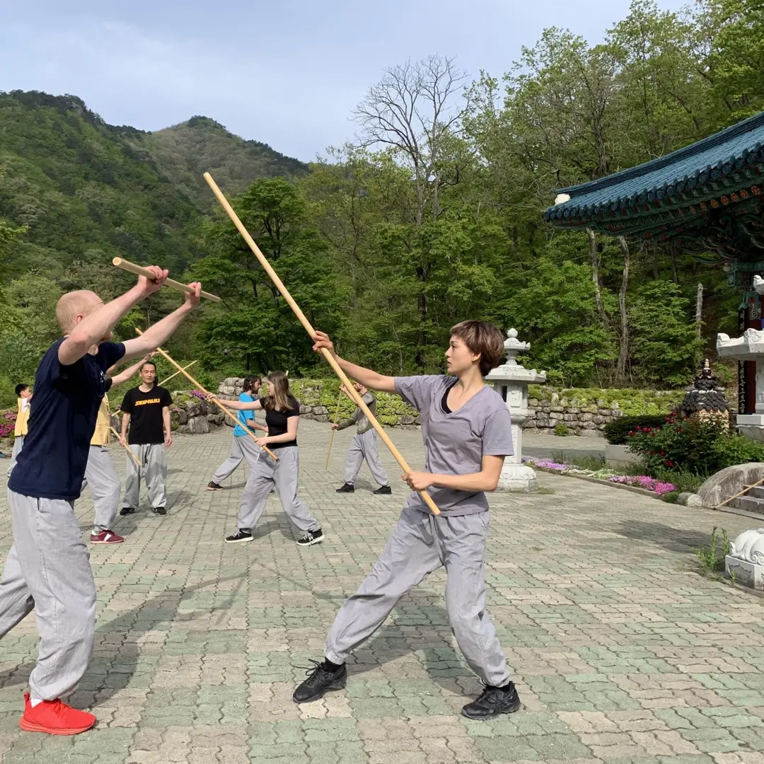 Martial Arts training outdoors