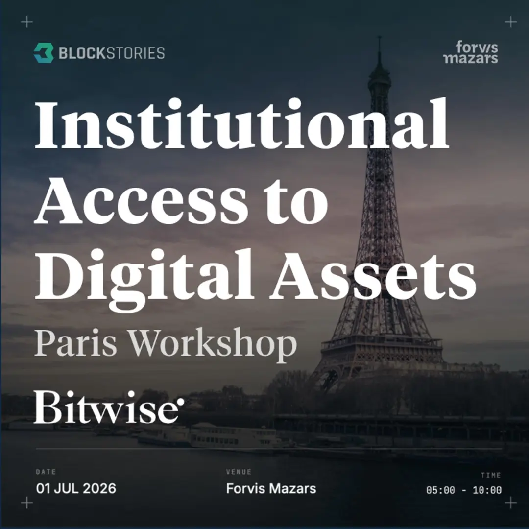 Workshop: Institutional Access to the Digital Asset Landscape by Bitwise