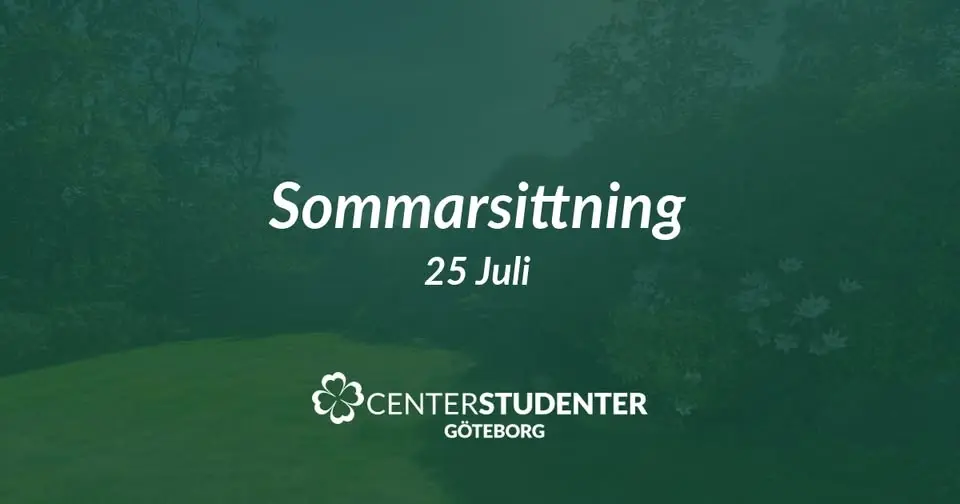 Sommarsittning!