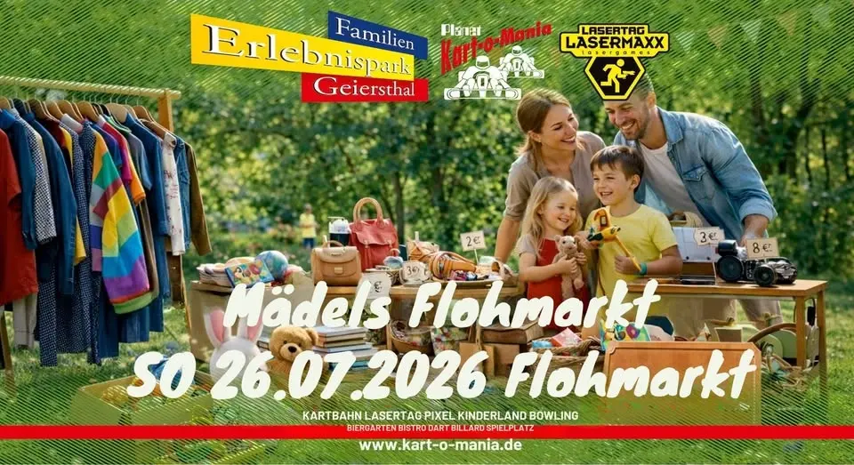 Mädels Flohmarkt im Freizeitpark Kart-o-mania