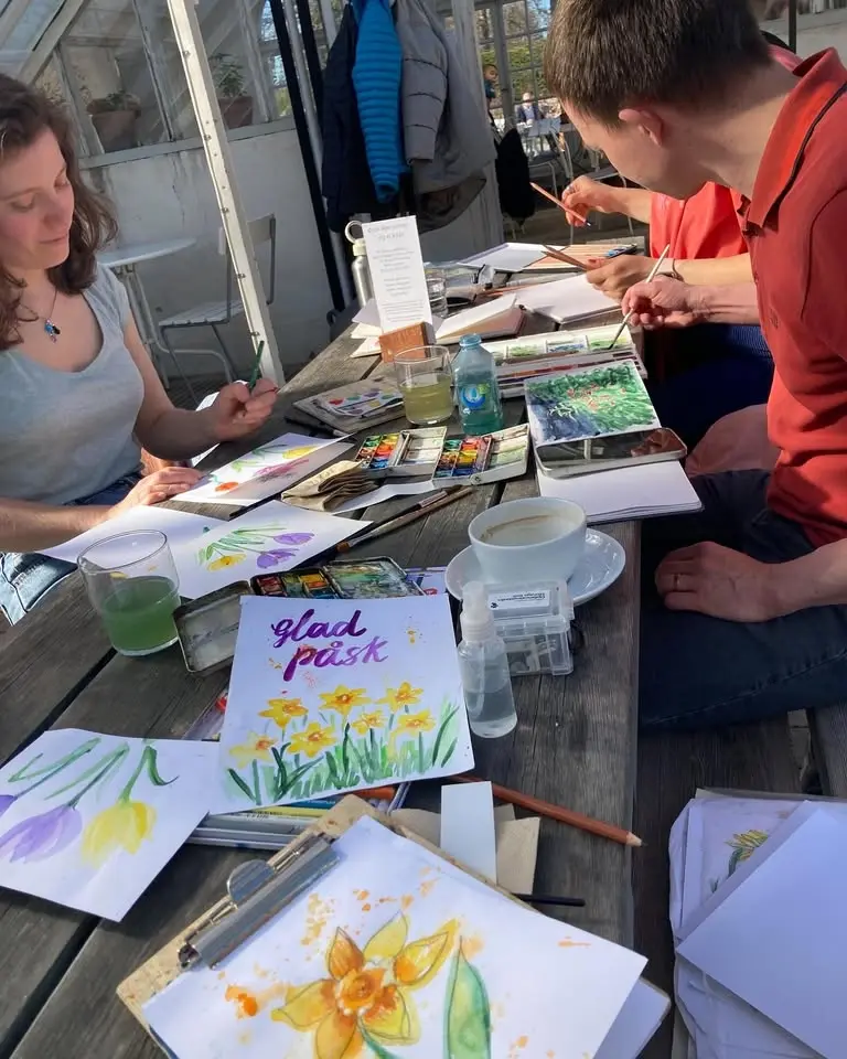 Sketching meet-up at Bergianska trädgården (Stockholm's Botanical Garden)