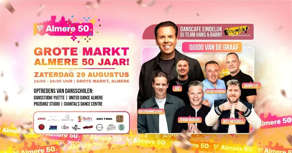 GROTE MARKT ALMERE 50 JAAR! ZATERDAG