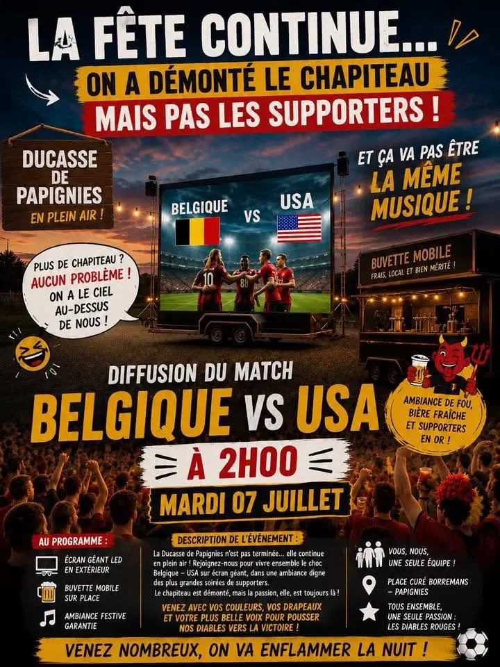 8ème de Finale Belgique-USA - Papignies