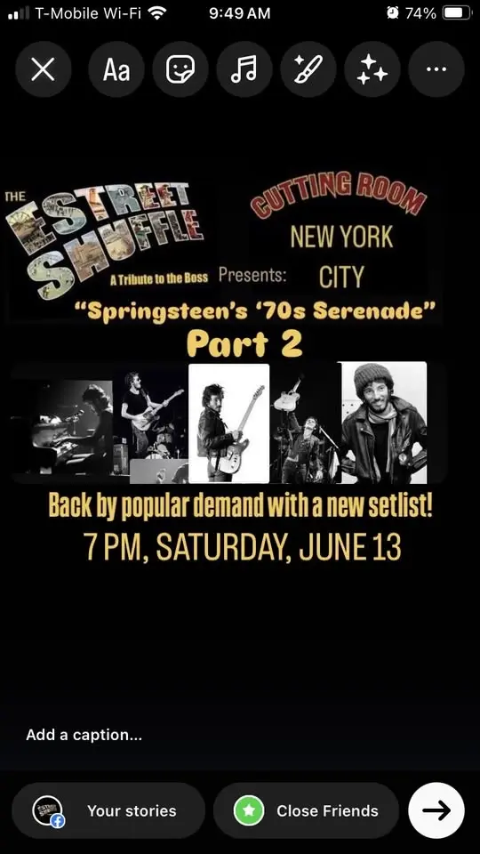 The E Street Shuffle presents: Springsteen's '70s Serenade-Part 2!
