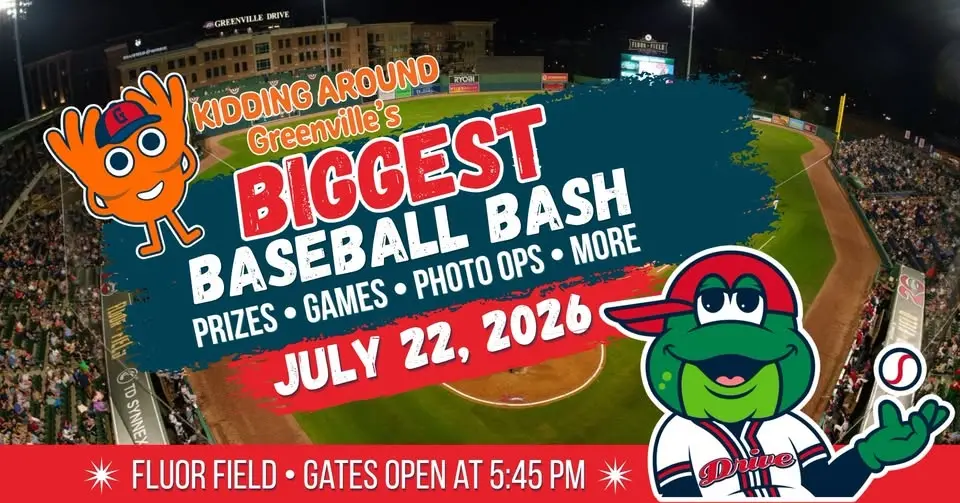 Biggest Baseball Bash with Kidding Around Greenville