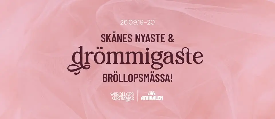 Bröllopsdrömmar | Bröllopsmässa på Amiralen, Malmö