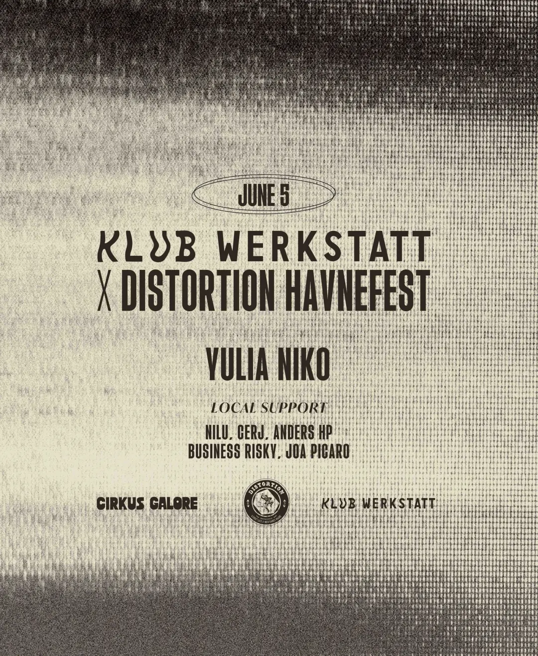 Klub Werkstatt x Distortion Havnefest