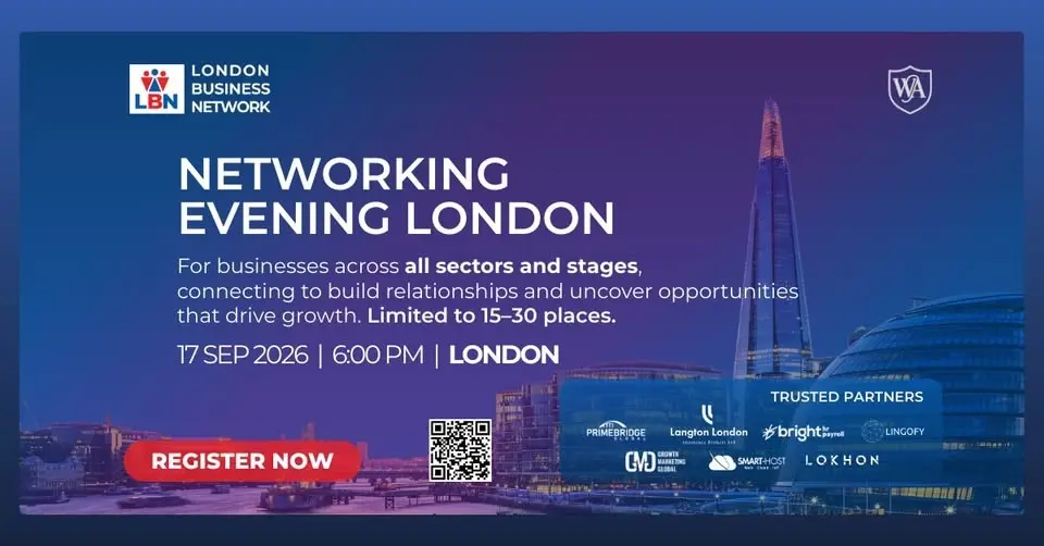 Networking Evening London by London Business Network - 17 Sep 2026
