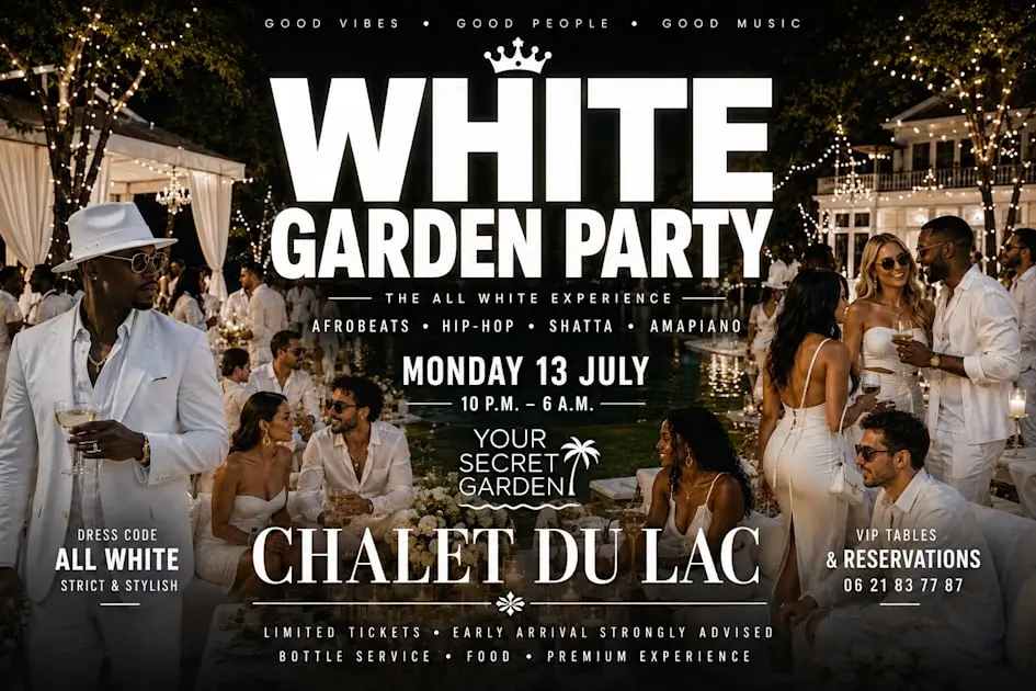 White Garden Party: Afrobeats, Hip-Hop, Shatta