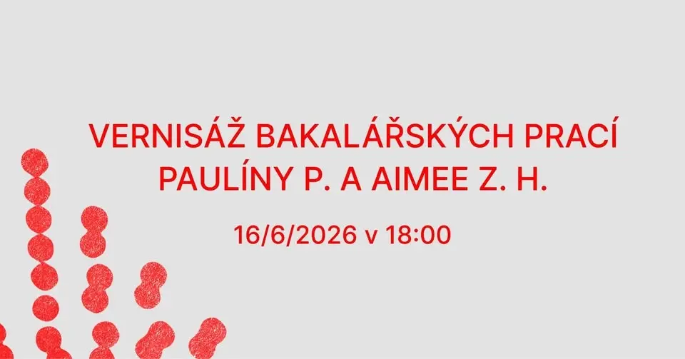 Vernisáž bakalářských prací Paulíny P. a Aimee Z. H.