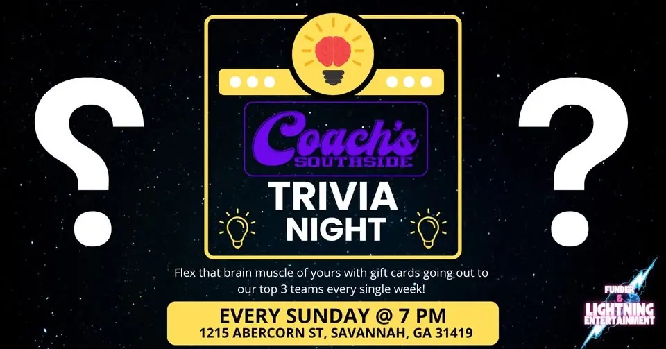 Sunday Trivia @ Coach's Southside