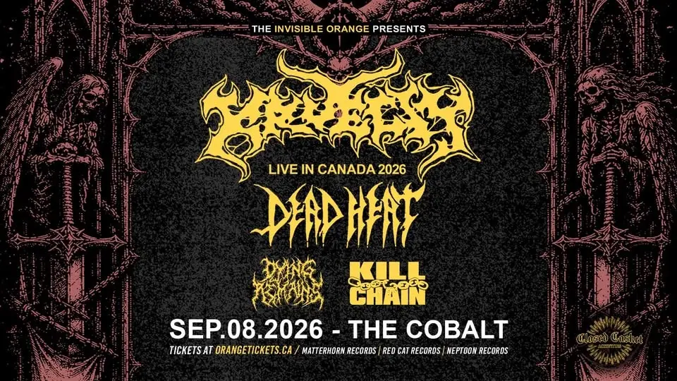 KRUELTY // DEAD HEAT // DYING REMAINS // KILL CHAIN. September 8, 2026 @ The Cobalt