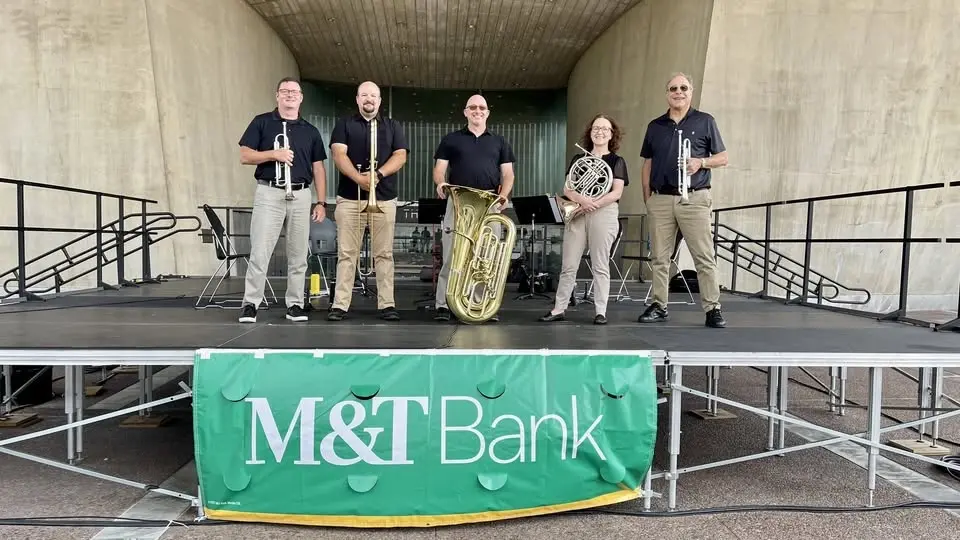Dominant 5 Brass Quintet performs at the Lunchtime Music Series | Presented by M&T Bank