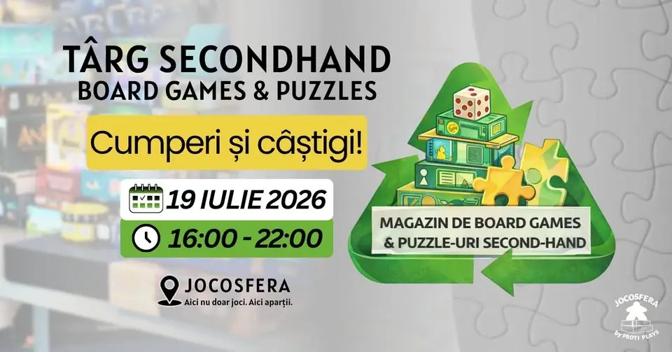 Târg secondhand de board games și puzzles