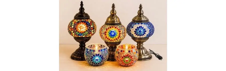 Turkish Mosaic Lamp & Tea Light Holder – August 7