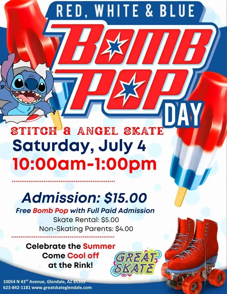 🔴⚪🔵 Celebrate the 4th of July at Disney Hit's Stitch Bomb Pop Day! 🔵⚪🔴