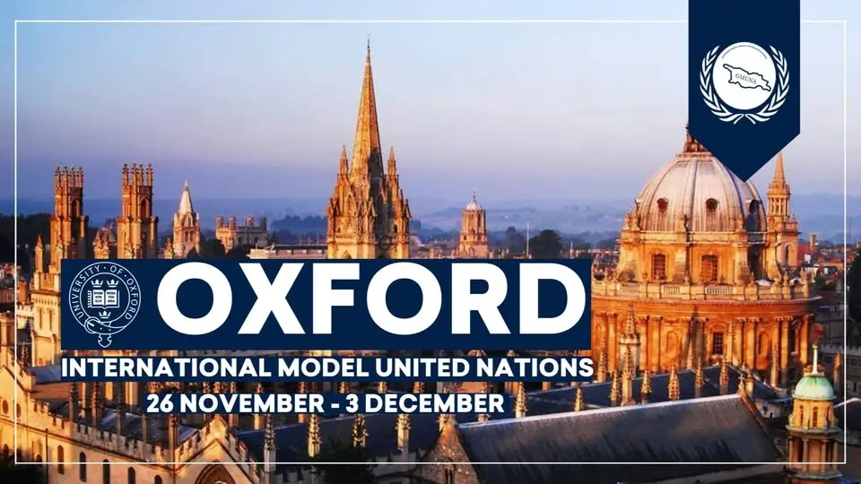Oxford International Model United Nations | 26 November - 3 December