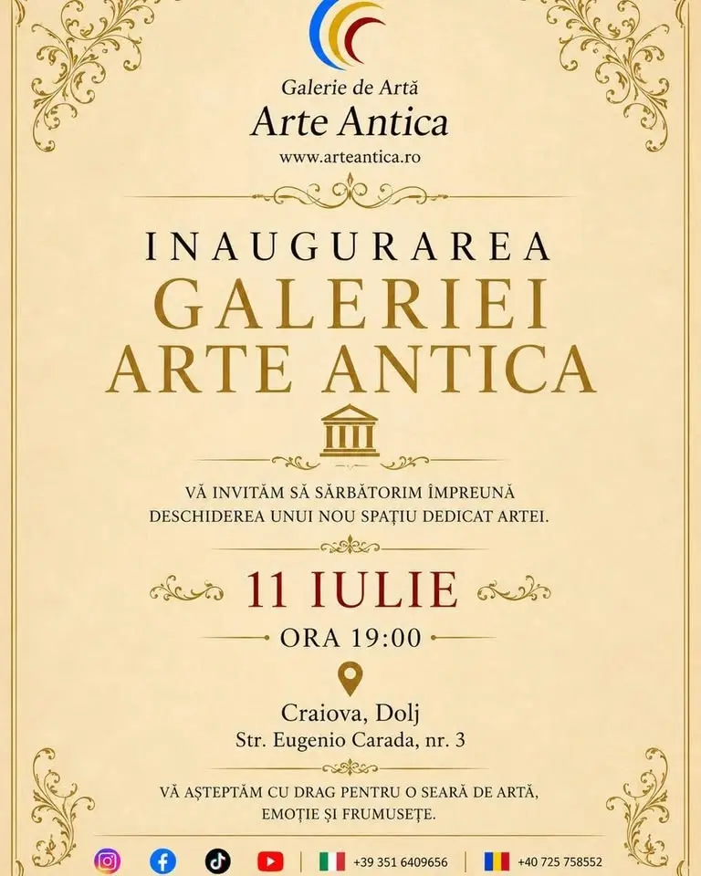 Inaugurarea Galeriei Arte Antica