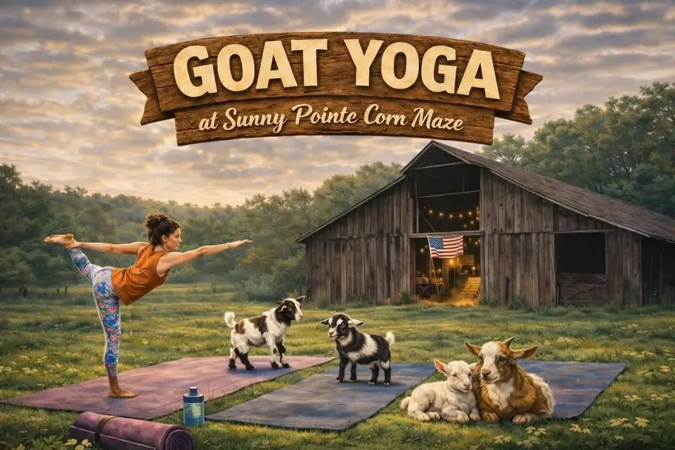 Goat Yoga at Sunny Pointe