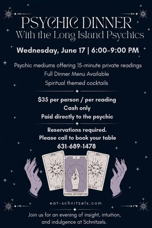 Psychic Dinner Night At Schnitzels