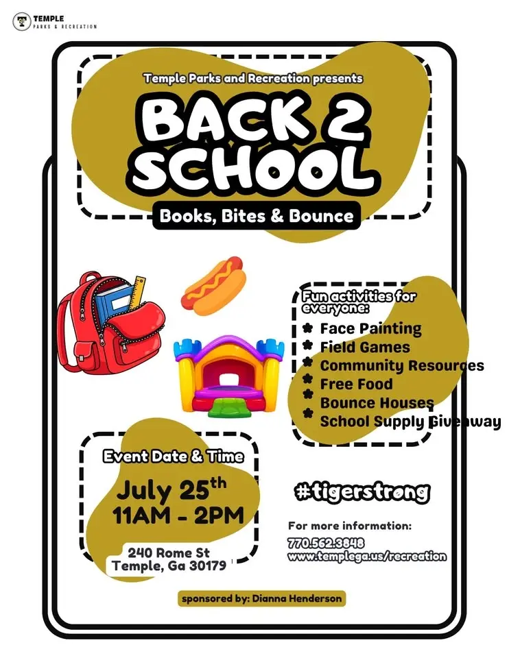 Back 2 School Drive: Books, Bites & Bounce