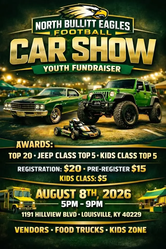 North Bullitt Youth Football 2nd Annual Car /Jeep Show 