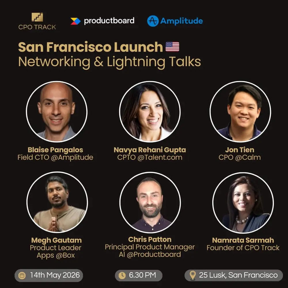 CPO Track San Francisco Launch: An Evening of Networking & Lightning Talks π₯