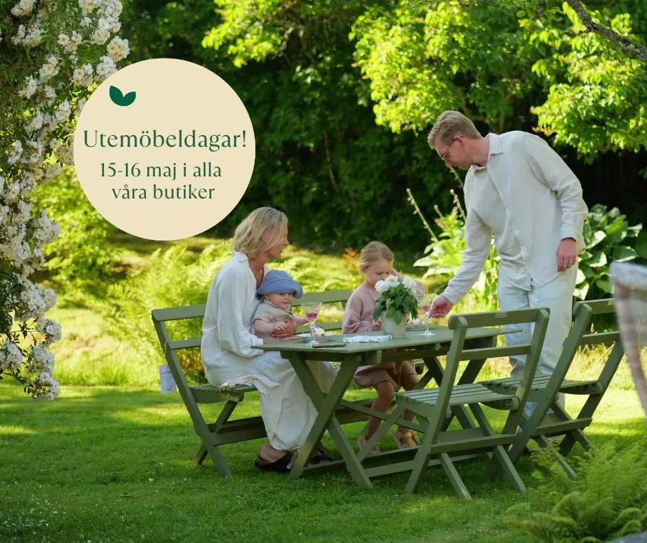 đż Utemöbeldagar 15â16 maj â upp till 40% | Bromma