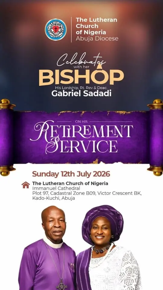 RETIREMENT SERVICE IN HONOUR OF HIS LORDSHIP, RT. REV. GABRIEL SADADI.