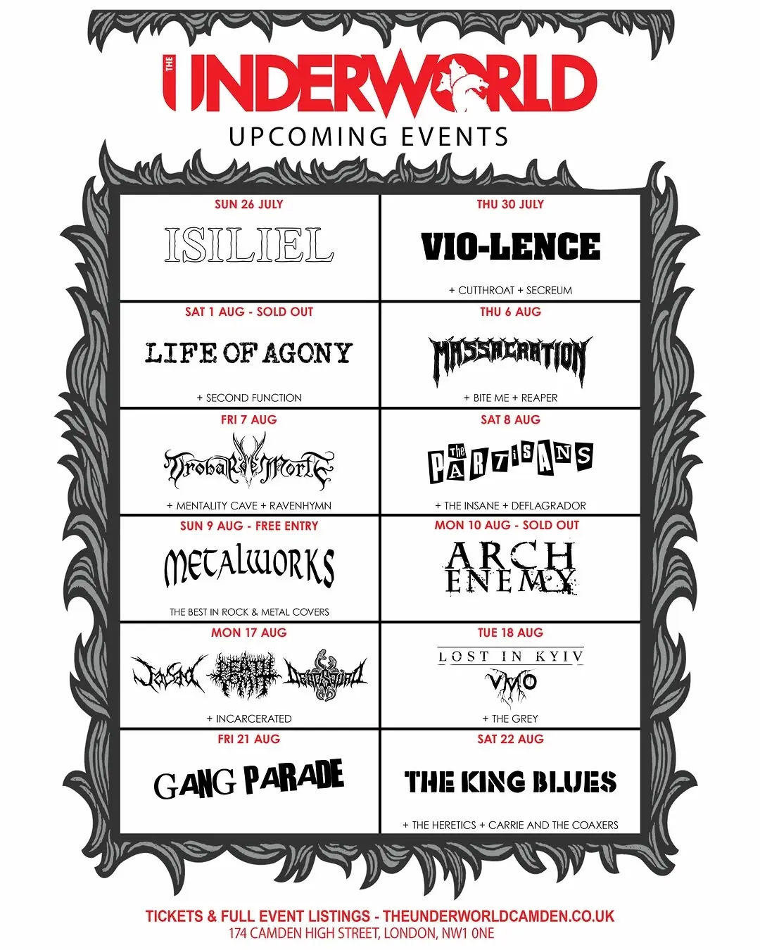 Life of Agony - SOLD OUT