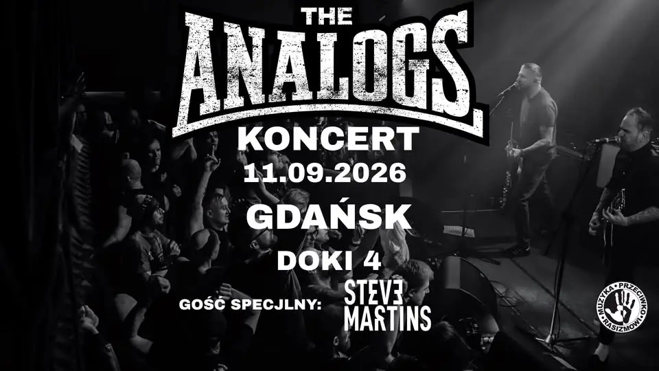 GDAŃSK: 11.09.2026: THE ANALOGS + Steve Martins- Klub Doki 4