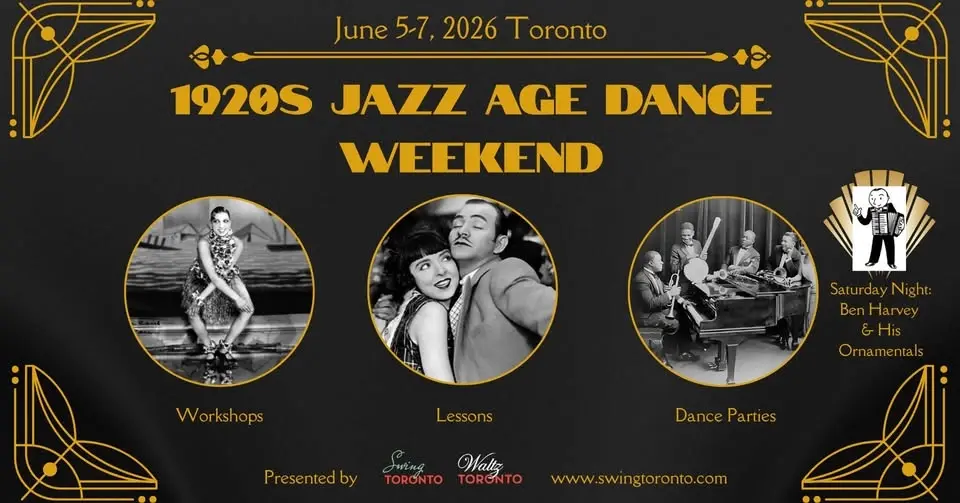1920s Jazz Age Dance Weekend! Workshops, Lessons & Dance Parties, June 5-7, 2026
